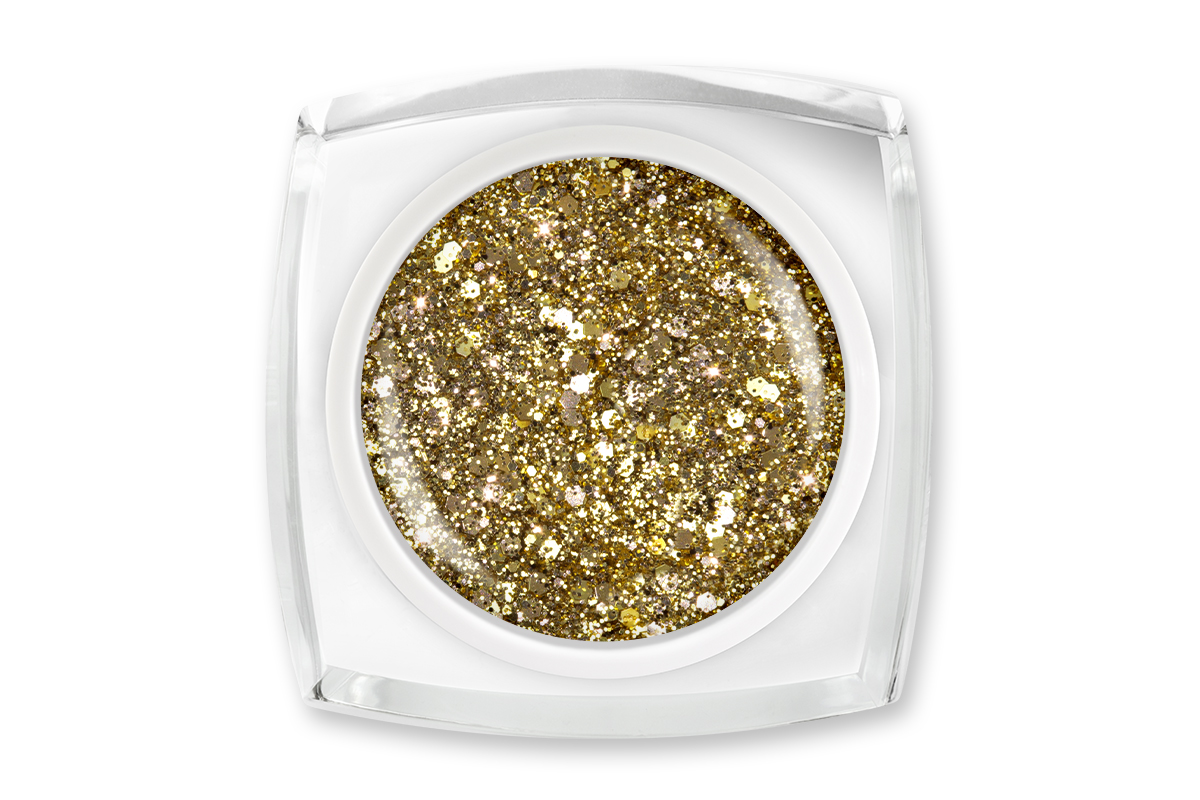 Jolifin LAVENI Colour Gel - gold Glitter 5ml