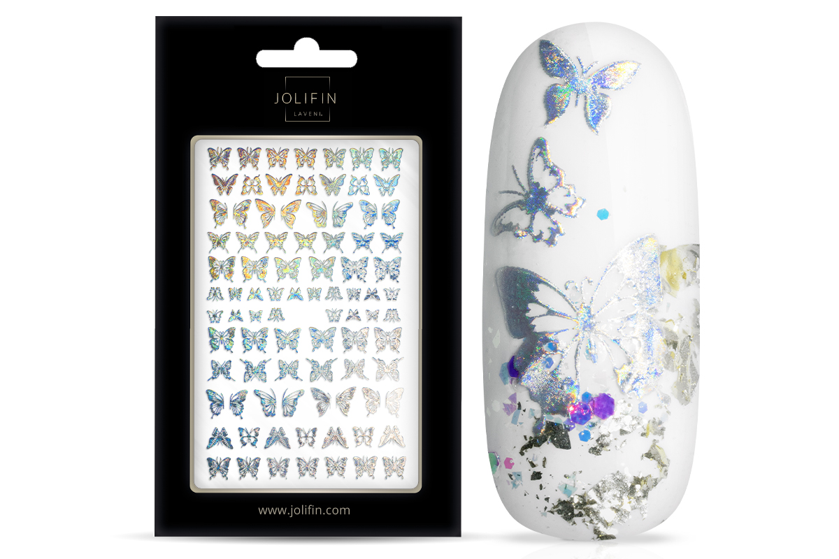 Jolifin LAVENI XL Sticker - Butterfly Hologram No. 3