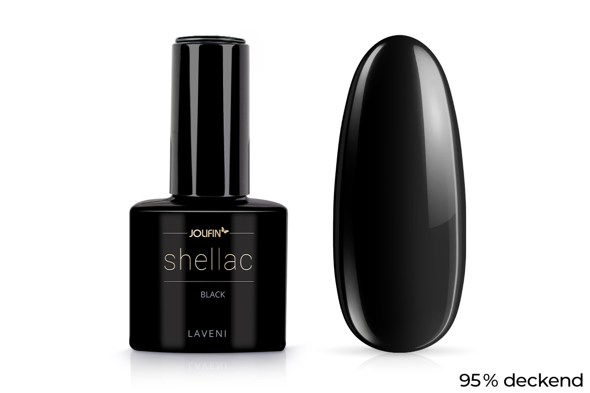 Jolifin LAVENI Shellac - black 10ml