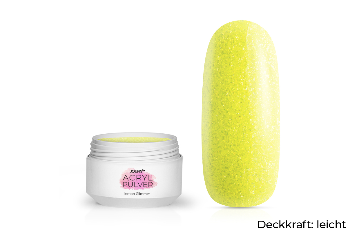 Jolifin acrylic colour powder - lemon mica 5g