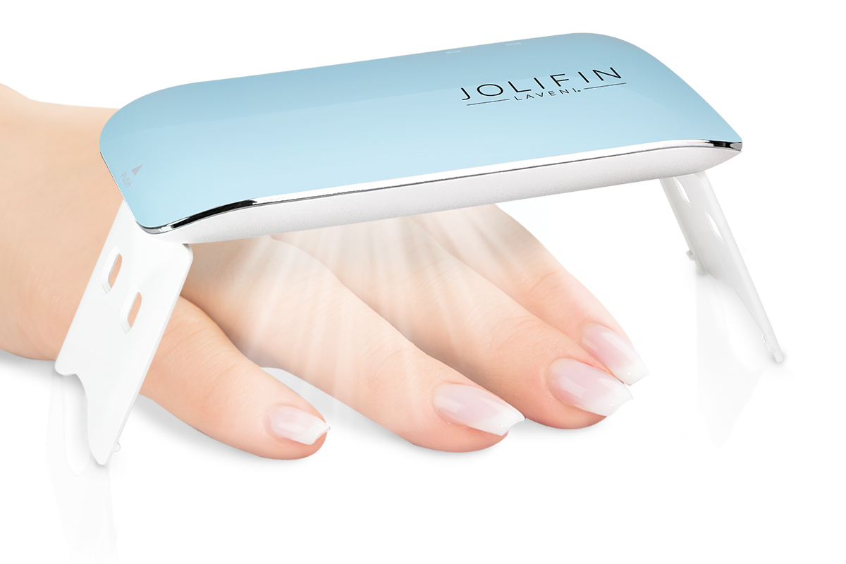Jolifin LAVENI Dual UVA/LED Lichthärtungsgerät - mini perlmutt eisblau