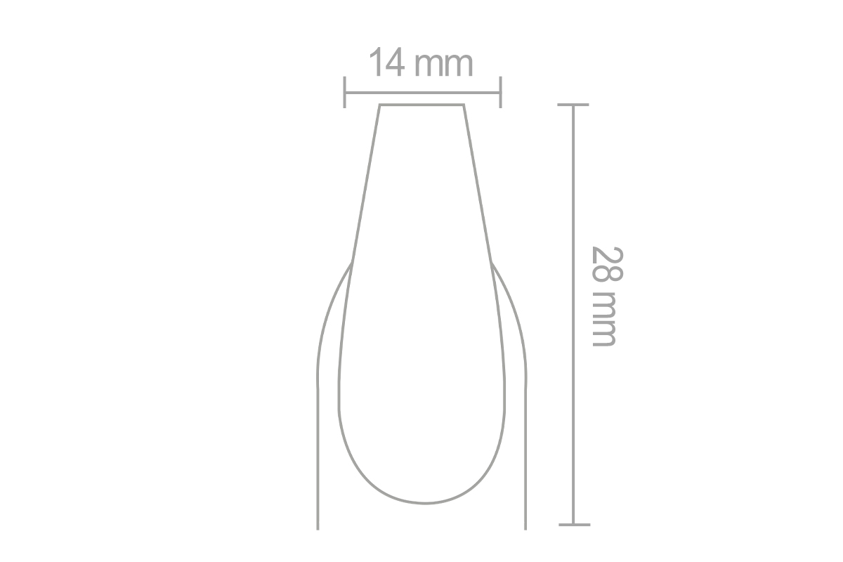 Jolifin Nagelform-Stempel - Coffin