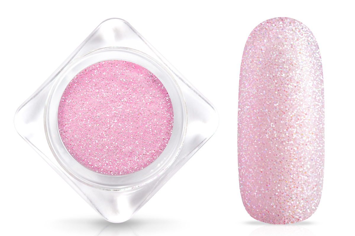 Jolifin Nightshine glitter powder - pastel baby pink