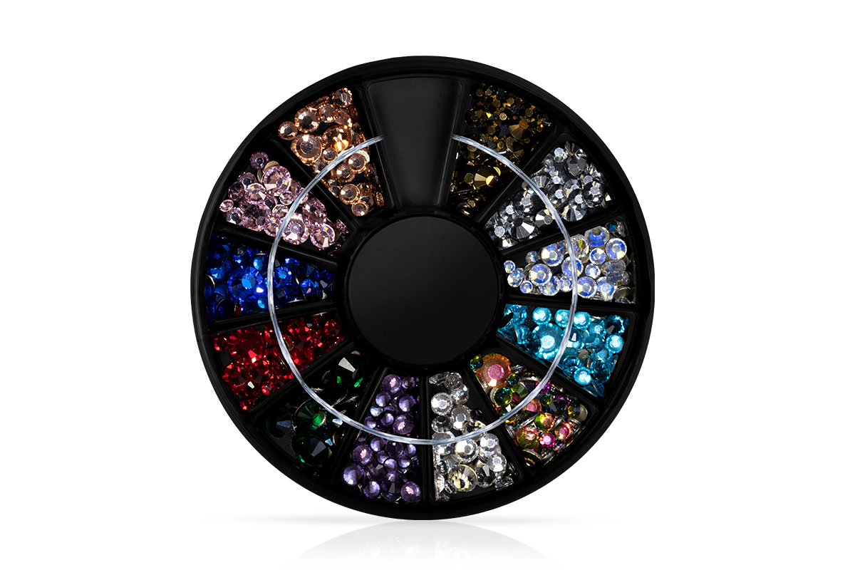 Jolifin LAVENI rhinestone display - colour mix