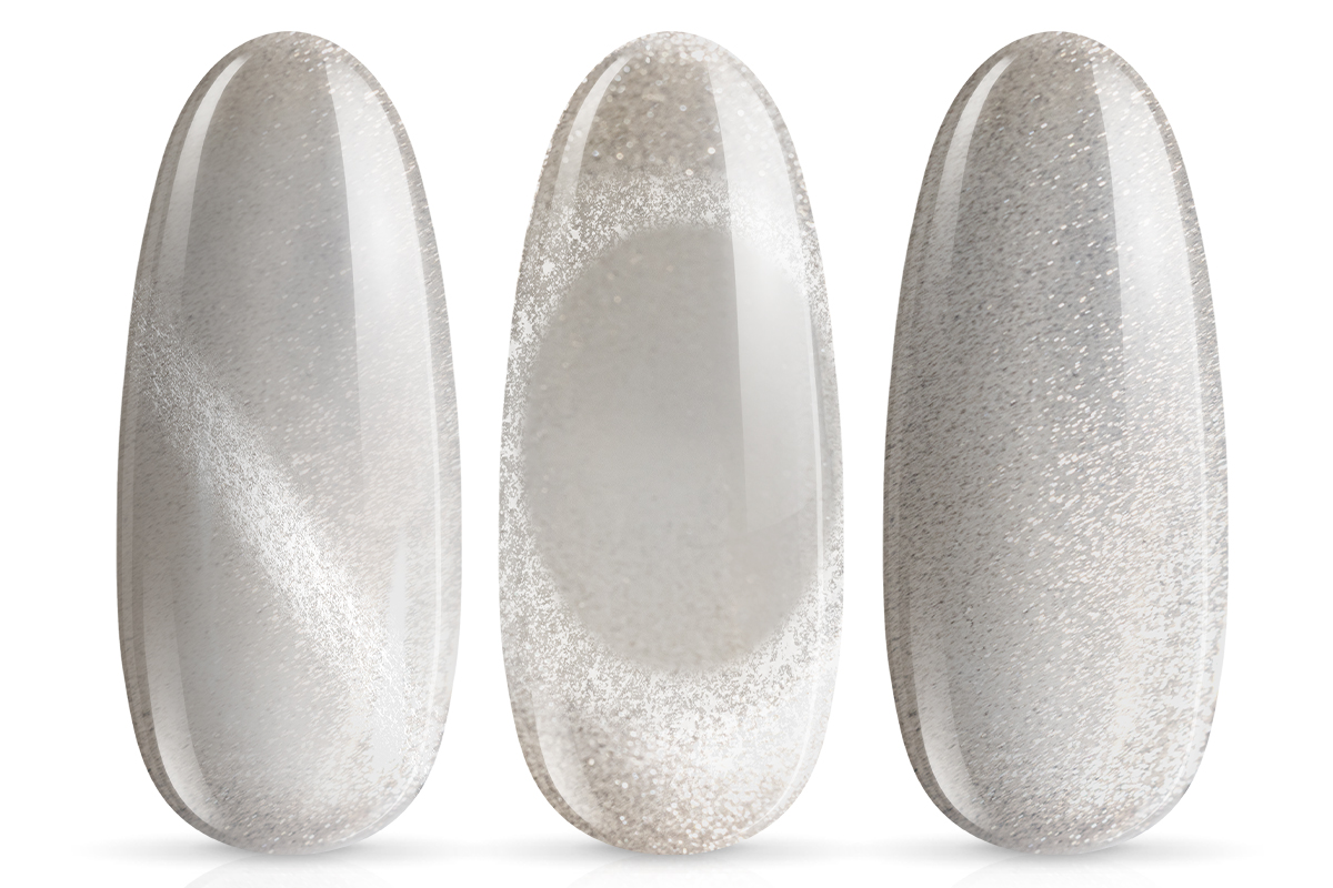 Jolifin LAVENI Shellac - Cat-Eye Diamond Jelly Glas grey 10ml