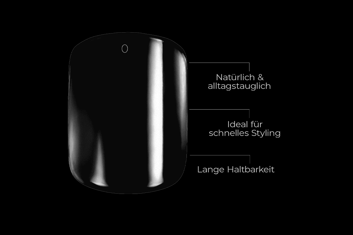 Jolifin 120 tip box Press-On square - extra short