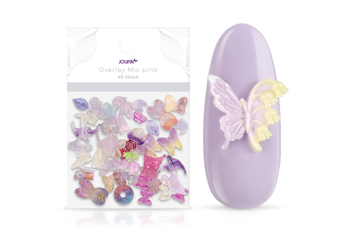 Jolifin Overlay Mix - pastell-purple 40Stk.