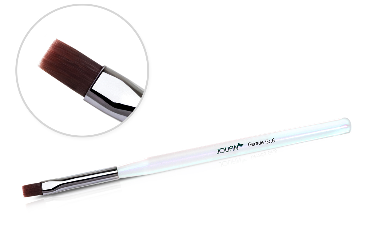 Jolifin Aurora Pearl Pinsel - gerade Gr. 6