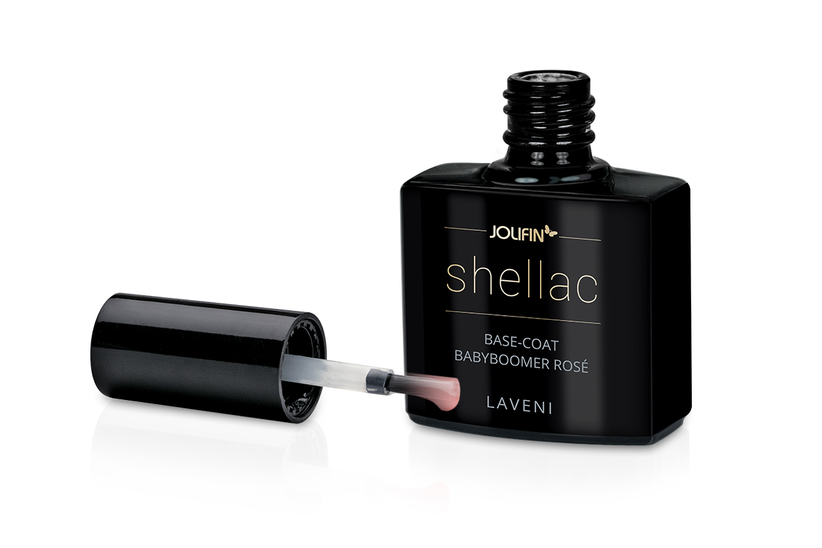 Jolifin LAVENI Shellac - Base-Coat Babyboomer rosé 10ml