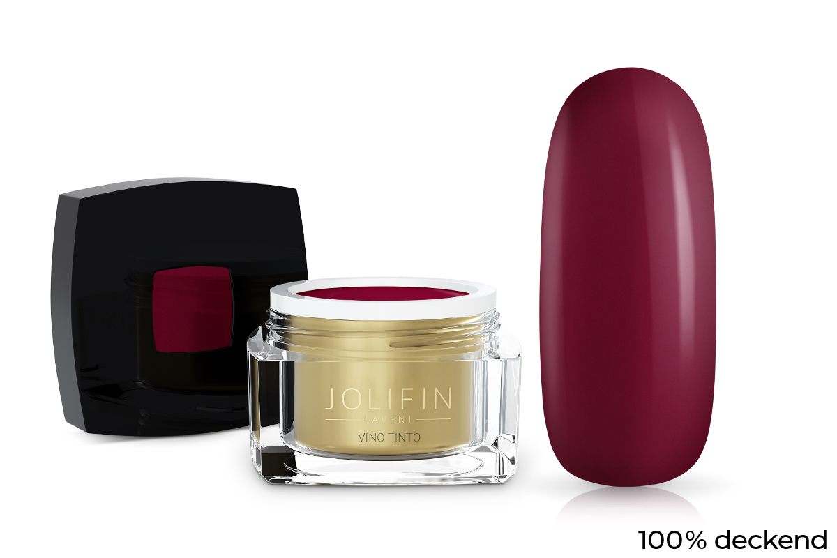 Jolifin LAVENI colour gel - vino tinto 5ml