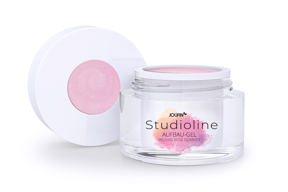 Jolifin Studioline - Build-up gel milky rosé mica 15ml 