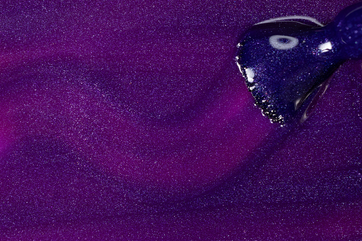 Jolifin Carbon Quick colour gel Thermo violet glitter 11ml