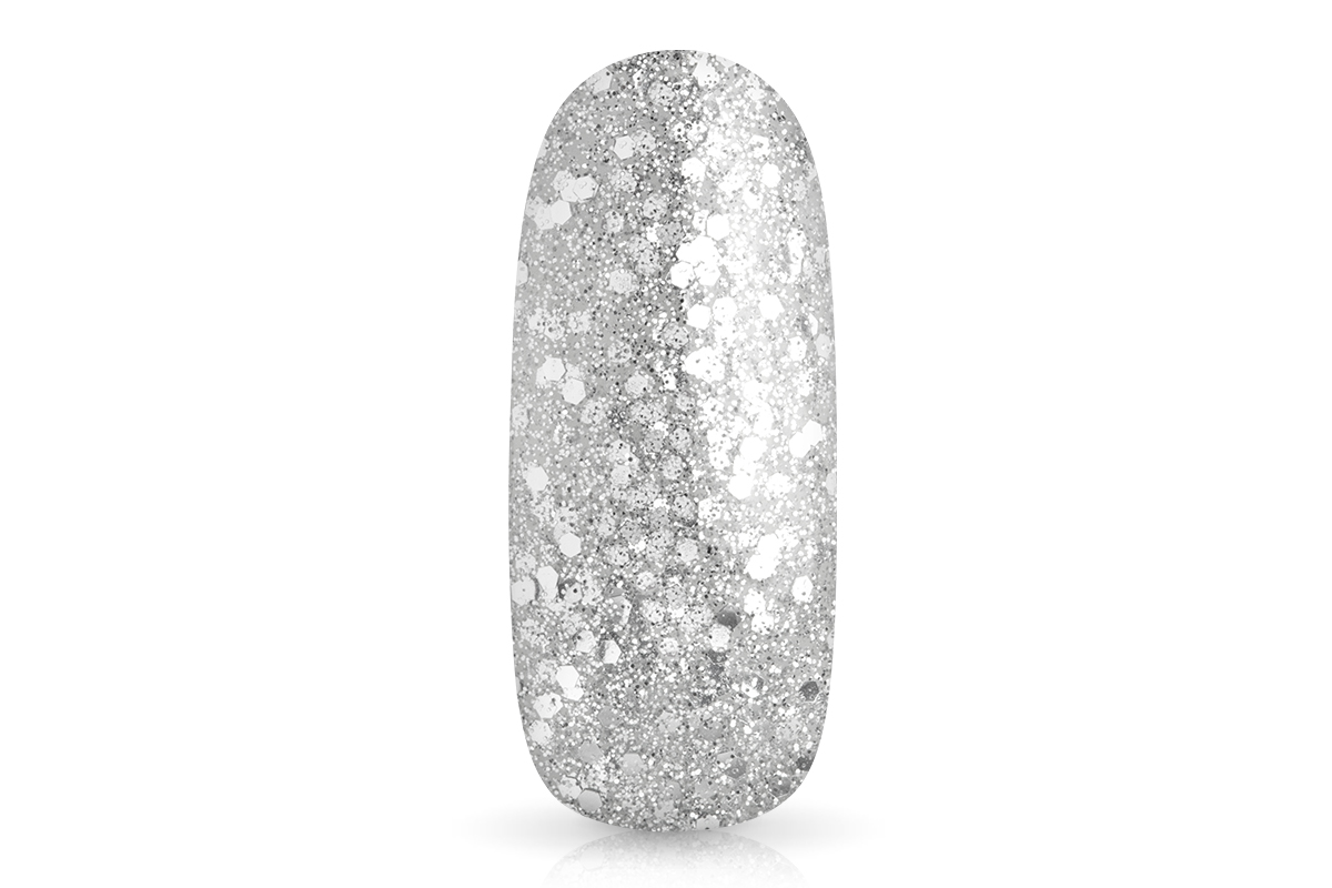 Jolifin LAVENI Colour Gel - diamond silver Glitter 5ml