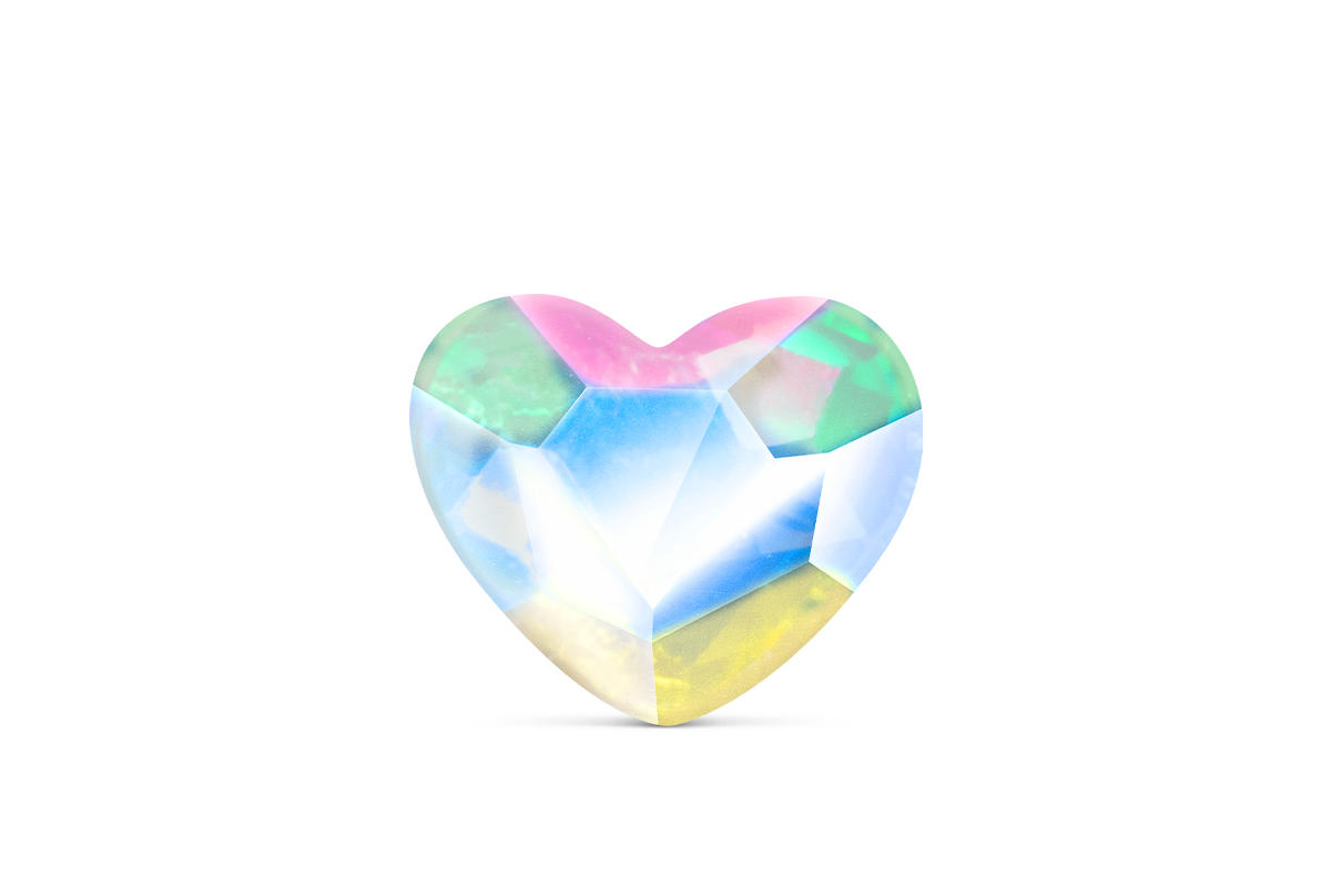 Jolifin LAVENI Rhinestone Diamonds - moon hearts