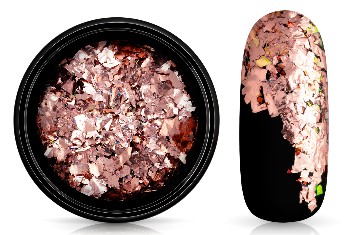 Jolifin Soft Foil Flakes - Aurora rose-gold