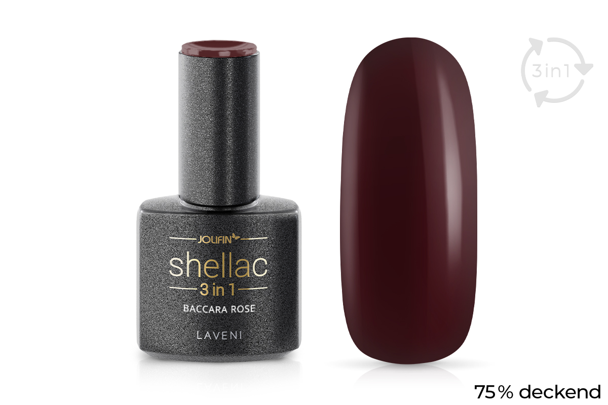 Jolifin LAVENI 3in1 Shellac - baccara rose 10ml