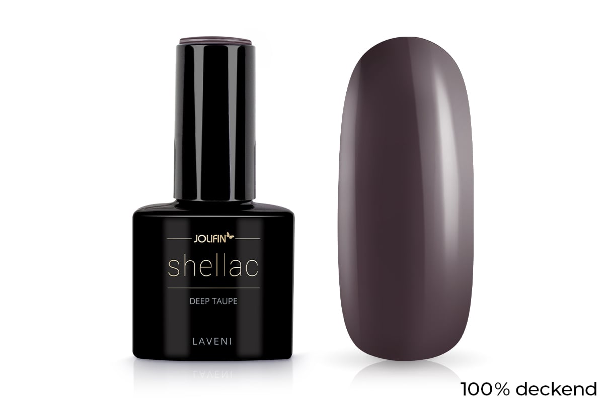 Jolifin LAVENI Shellac - deep taupe 10ml