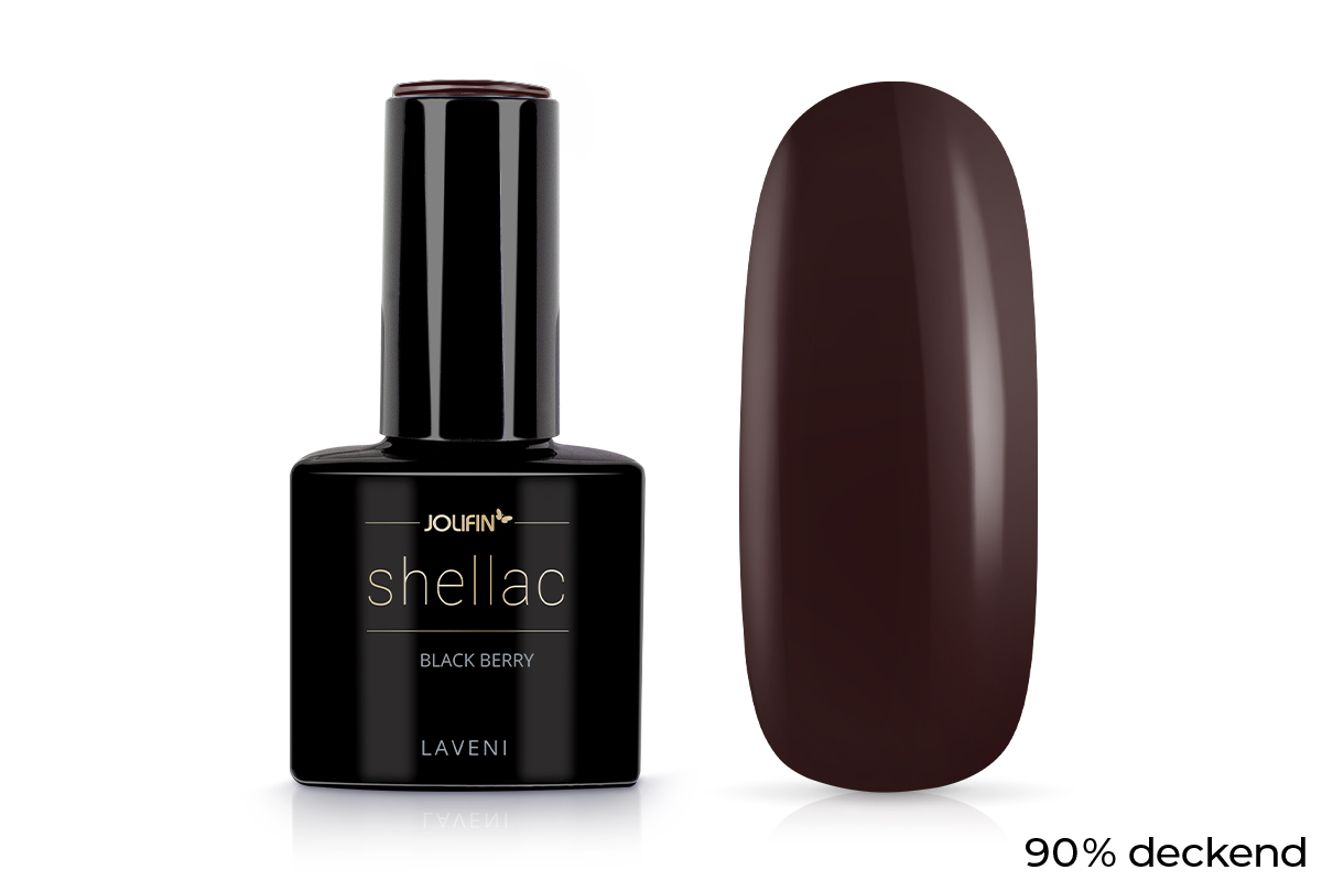 Jolifin LAVENI Shellac - black berry 10ml