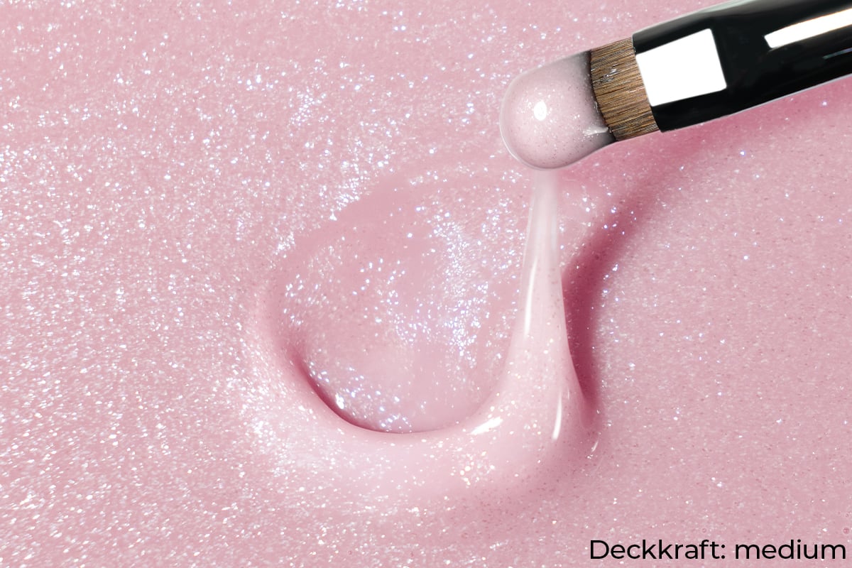 Jolifin LAVENI PRO - Rubber Base & Build rosé mica 15ml