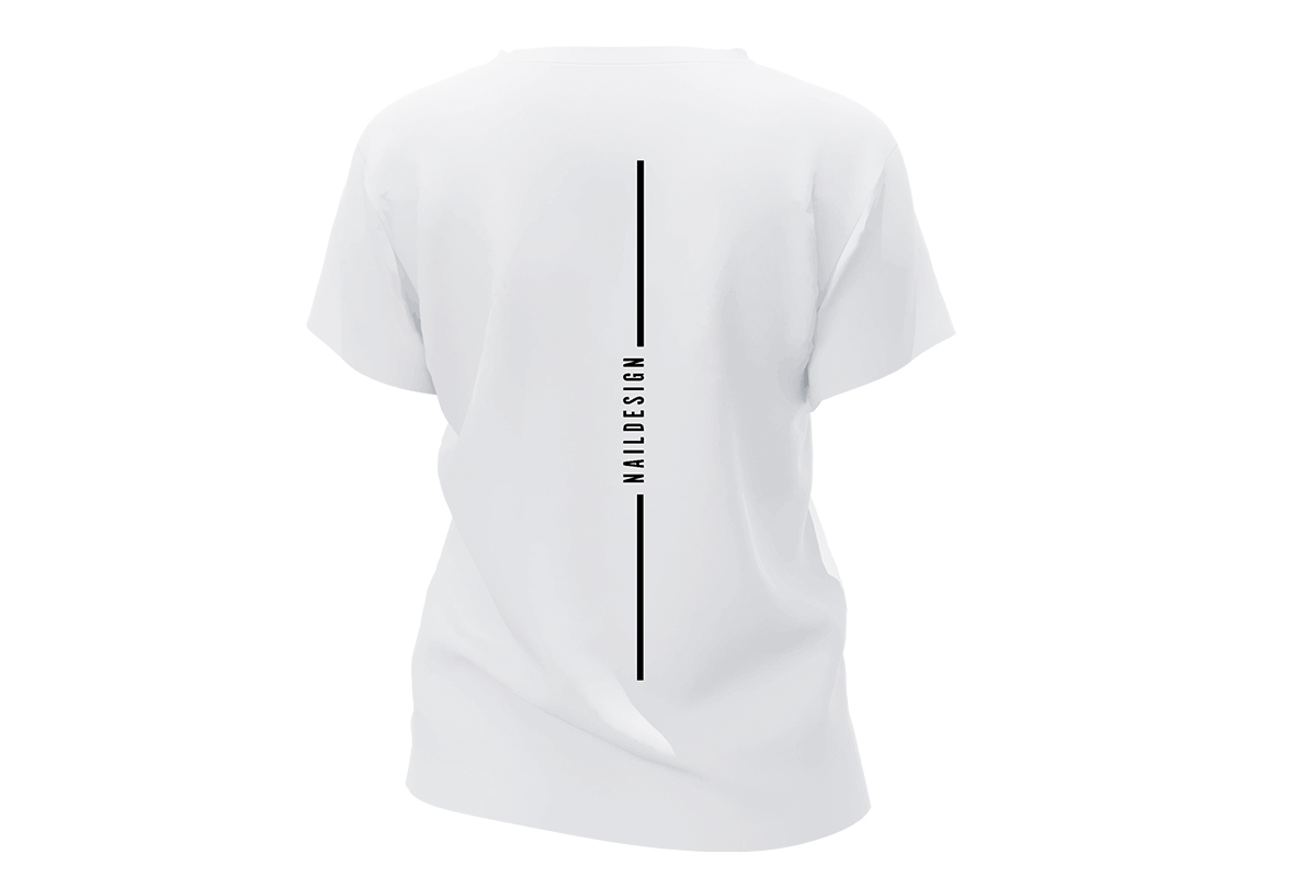 Jolifin T-shirt V-neck - white size S