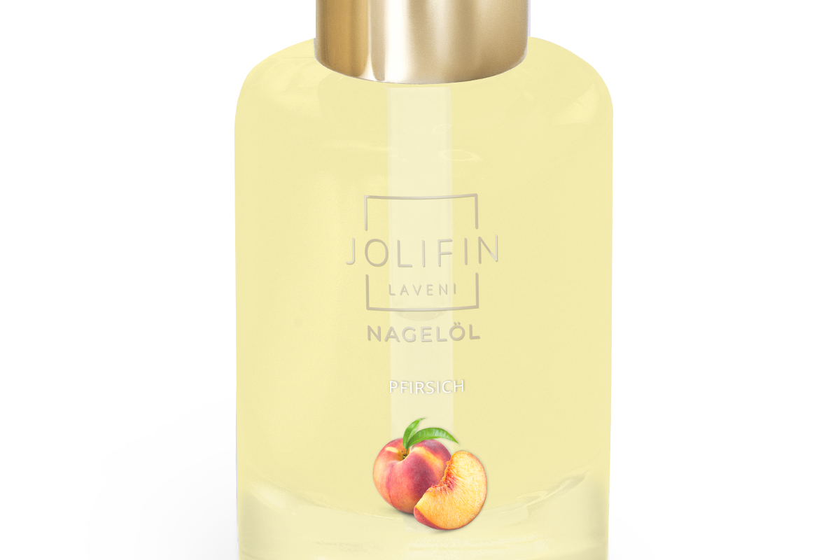 Jolifin LAVENI Nagelöl - Pfirsich 10ml