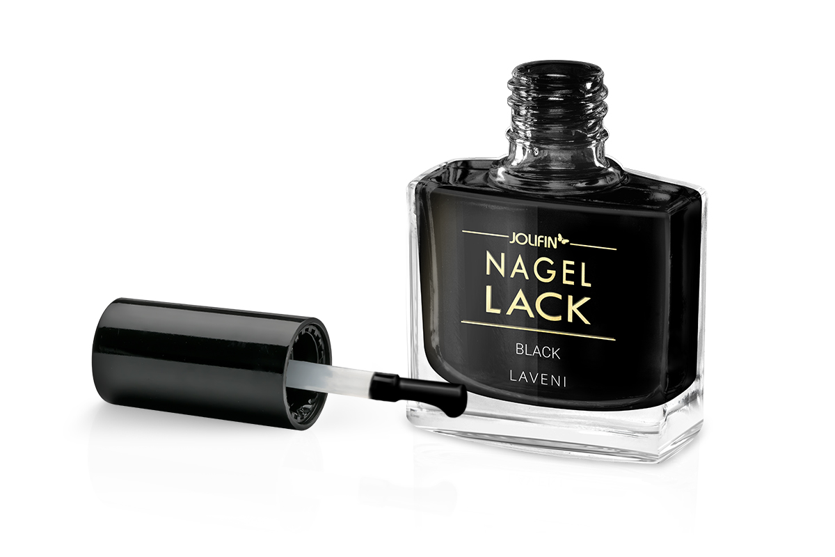 Jolifin LAVENI Nail Polish - black 9ml