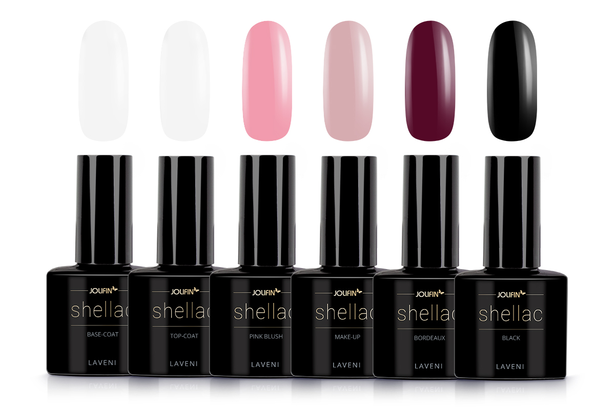 Jolifin LAVENI Shellac Starter-Set - M - Luna Gerät & Aufbewahrungstasche