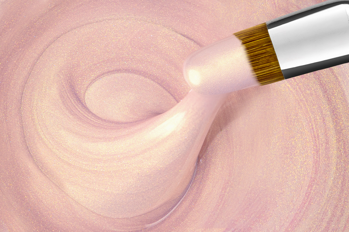 Jolifin LAVENI Farbgel - pearly peach 5ml