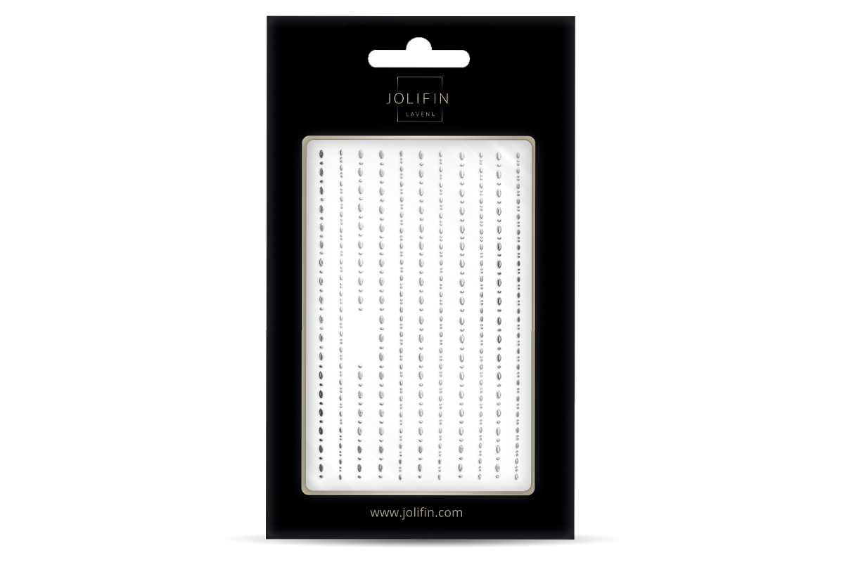Jolifin LAVENI XL Sticker - Stripes chain silver