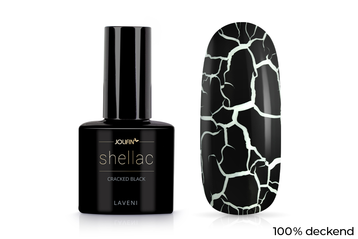 Jolifin LAVENI Shellac - cracked black 10ml