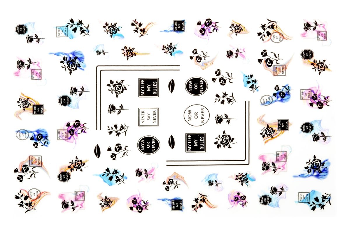 Jolifin LAVENI XL Sticker - Flowers No. 29