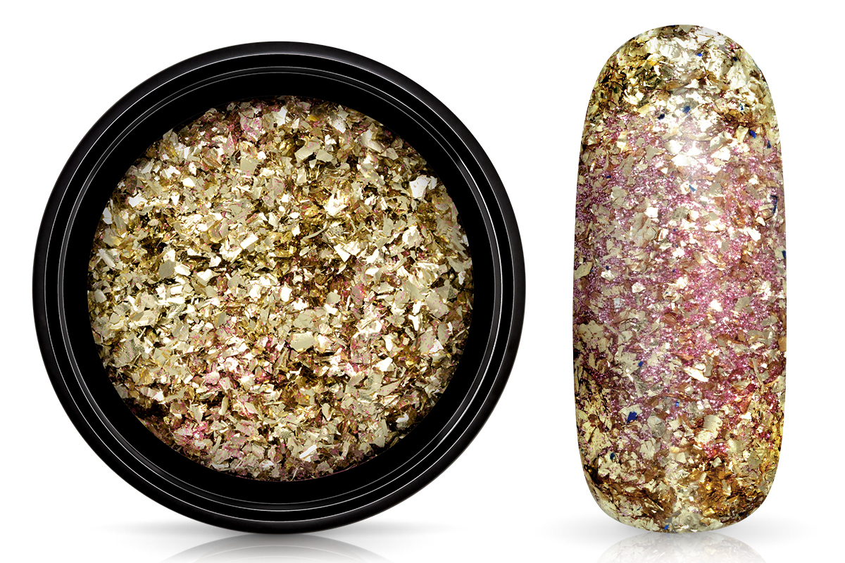 Jolifin Micro Chrome Flakes & Pigment - champagne & rosé
