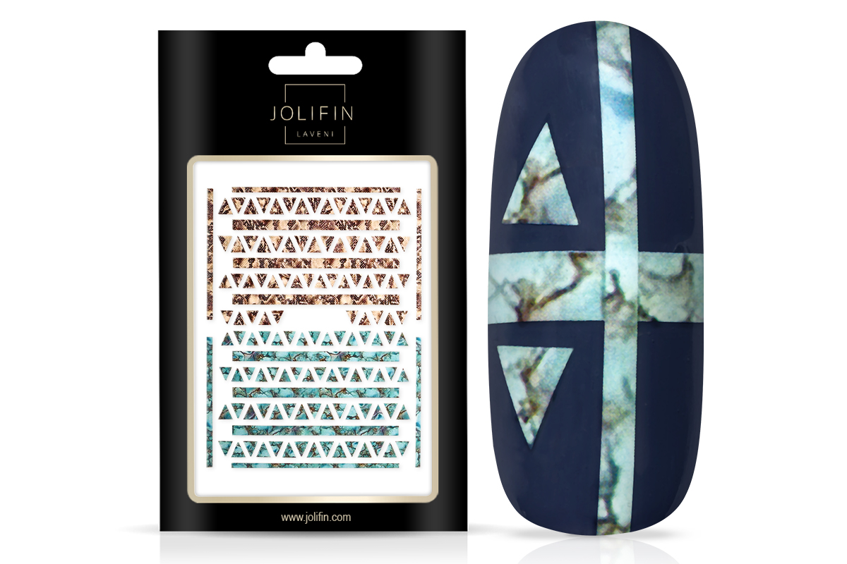Jolifin LAVENI XL Sticker - Turquoise Marble & Snakeskin