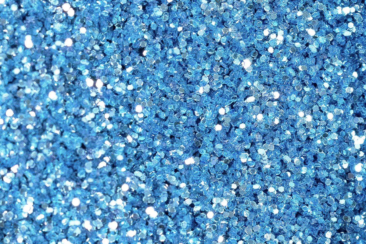 Jolifin organic glitter powder - heavenly blue