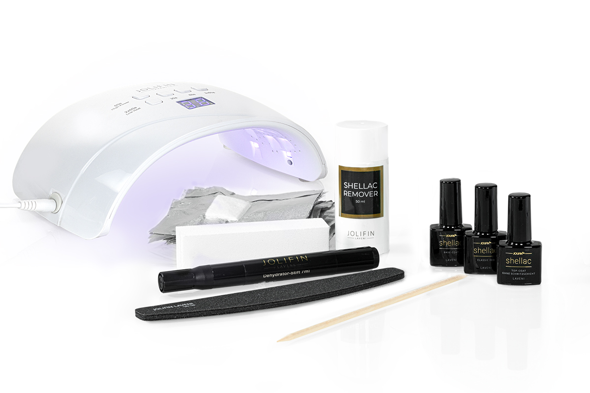 Jolifin LAVENI Shellac Starter Set - XS Basic Device