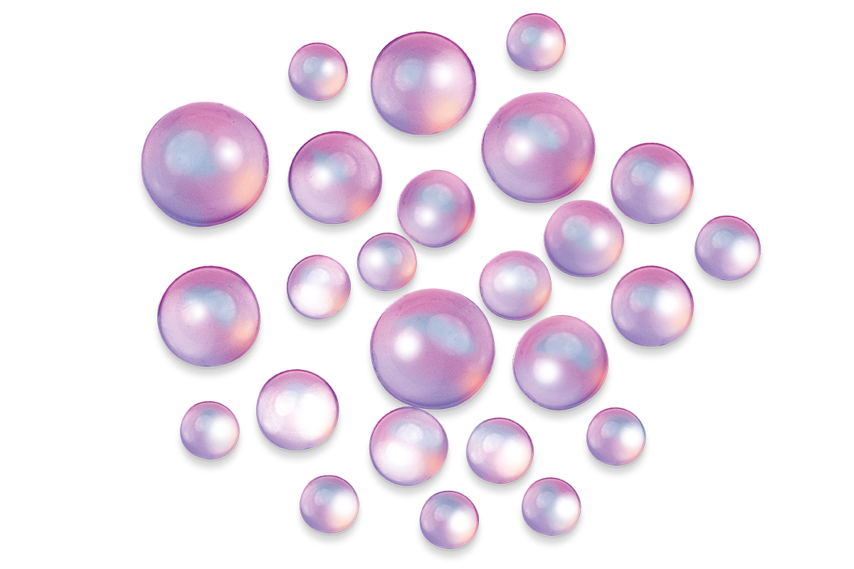 Jolifin half pearls - Bubbles purple