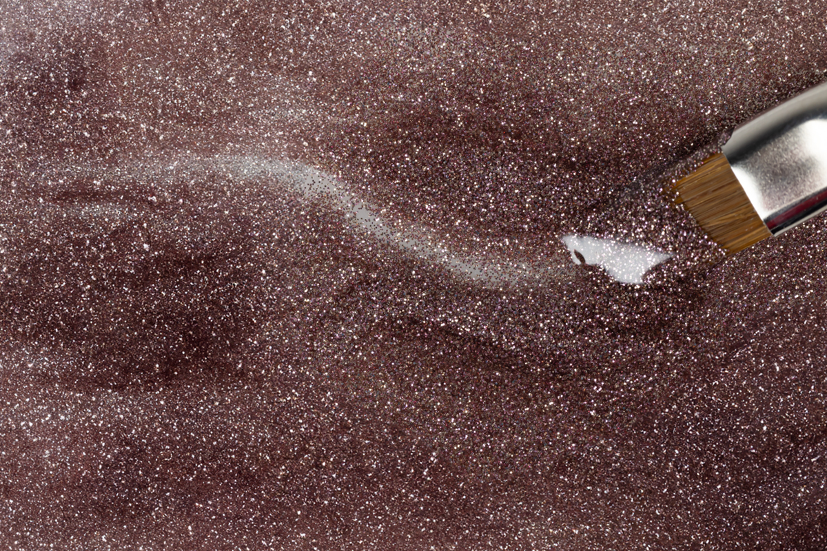 Jolifin Farbgel nougat Glitter 5ml