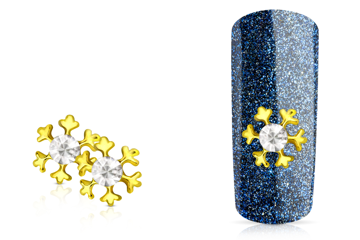 Jolifin Overlay Schneeflocke gold