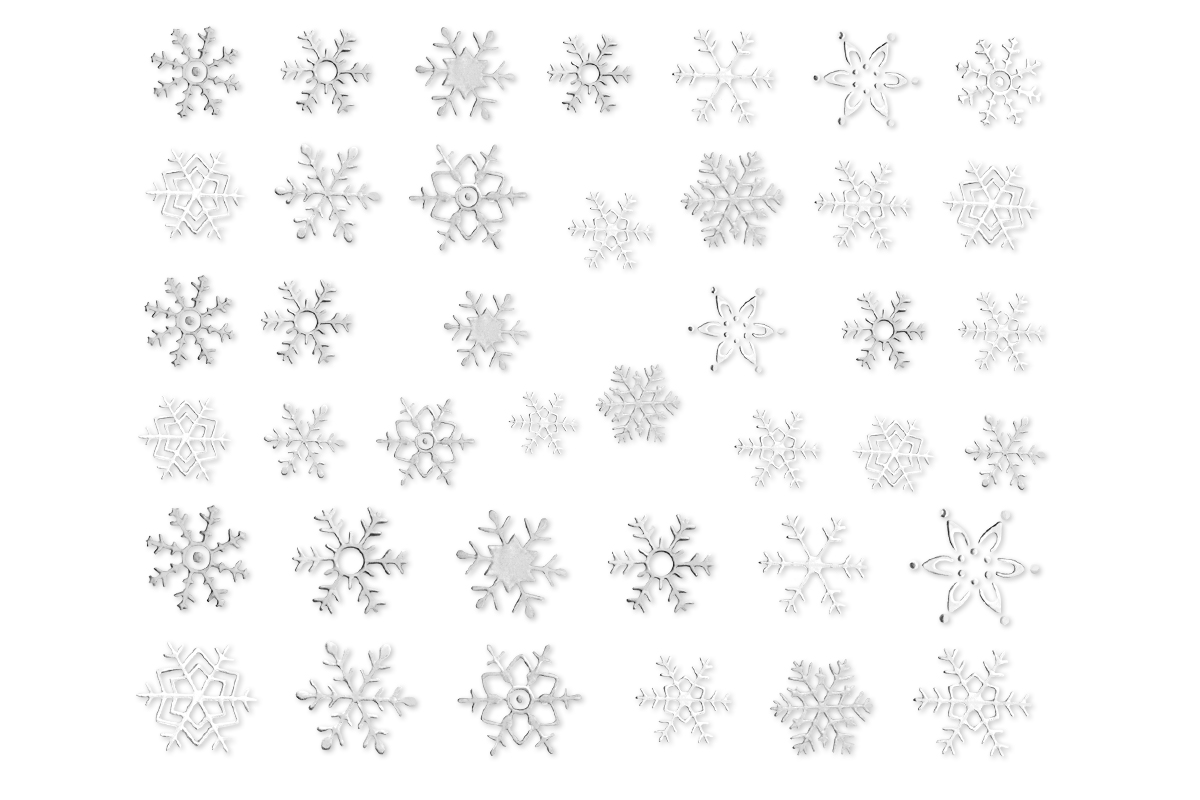 Jolifin Sticker Snowflake - silver