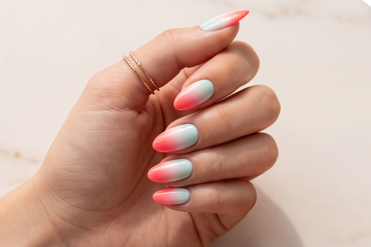 Jolifin Ombre-Gel - neon-coral 5ml