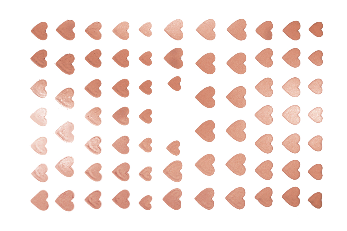 Jolifin LAVENI Sticker - Hearts rose-gold