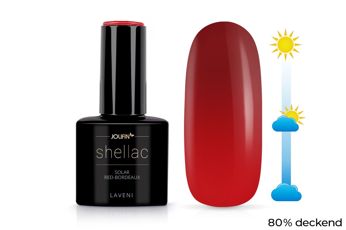 Jolifin LAVENI Shellac - Solar red-bordeaux 10ml