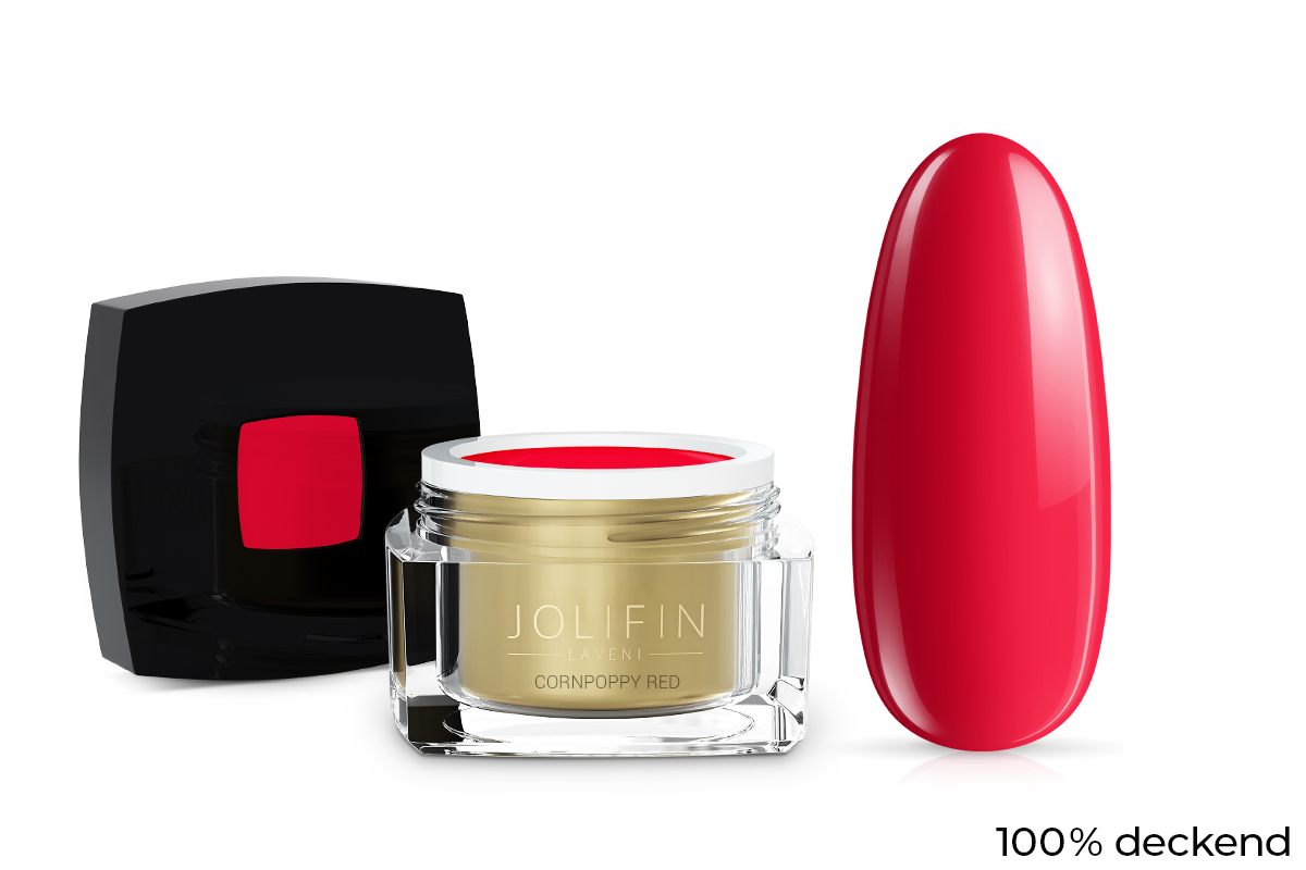 Jolifin LAVENI Farbgel - cornpoppy red 5ml
