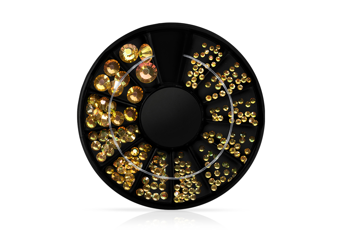 Jolifin LAVENI rhinestone display - luxury gold