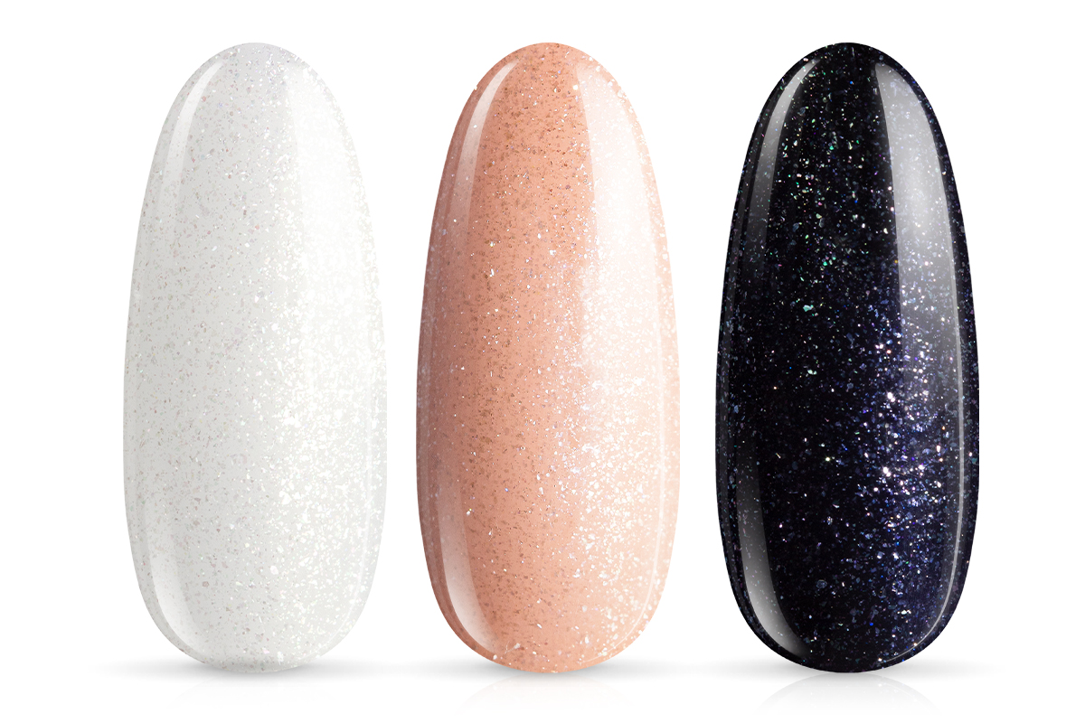 Jolifin LAVENI Shellac - Top-Coat ohne Schwitzschicht silver Glimmer 10ml