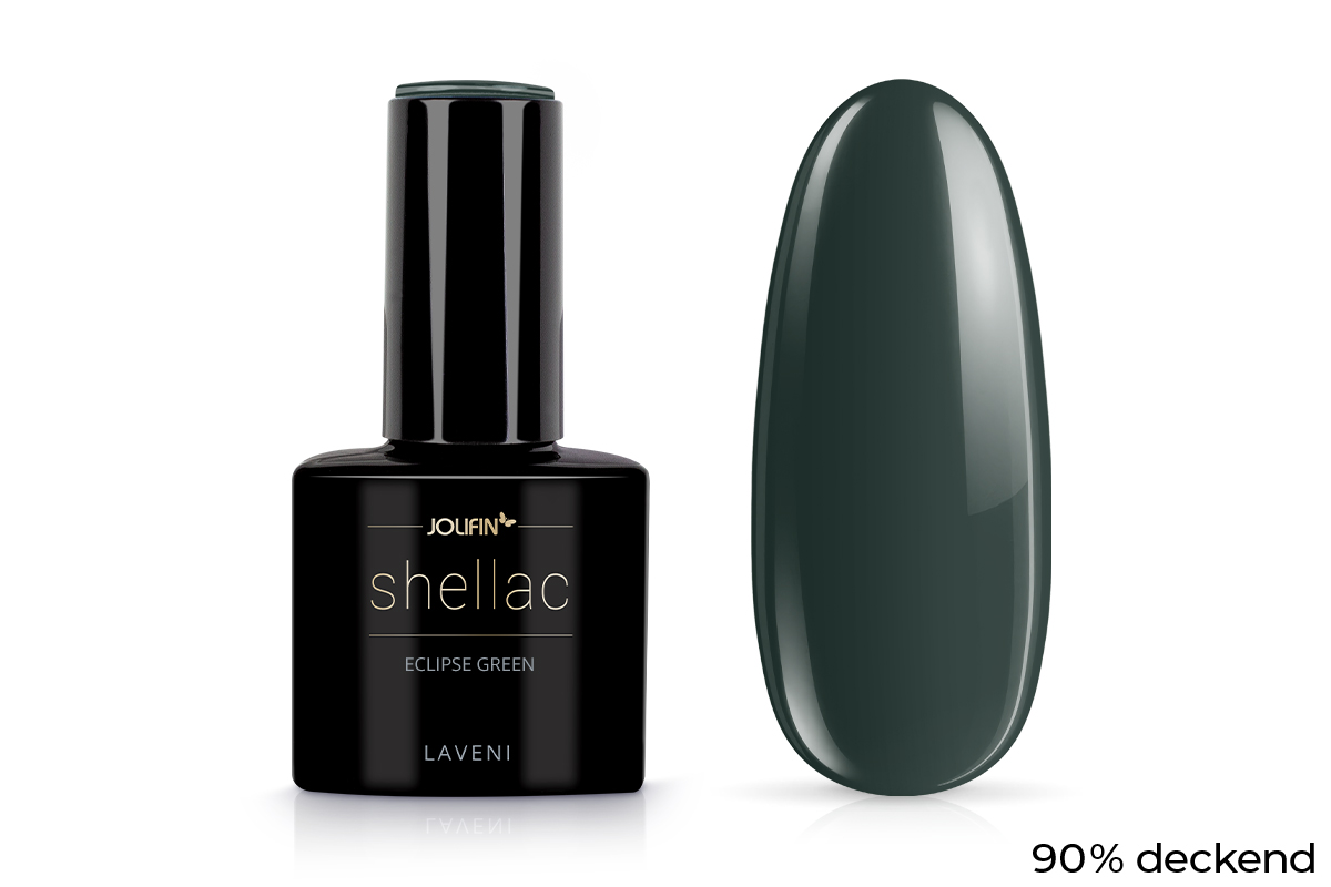 Jolifin LAVENI Shellac - eclipse green 10ml