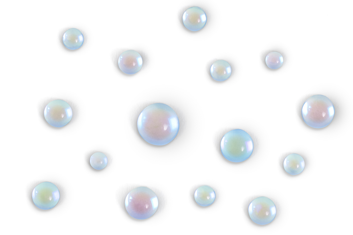 Jolifin Halbperlen - Bubbles blue