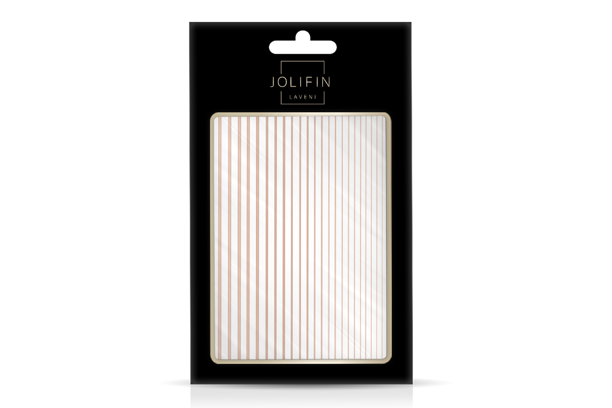 Jolifin LAVENI XL Sticker - Stripes rose-gold No. 1