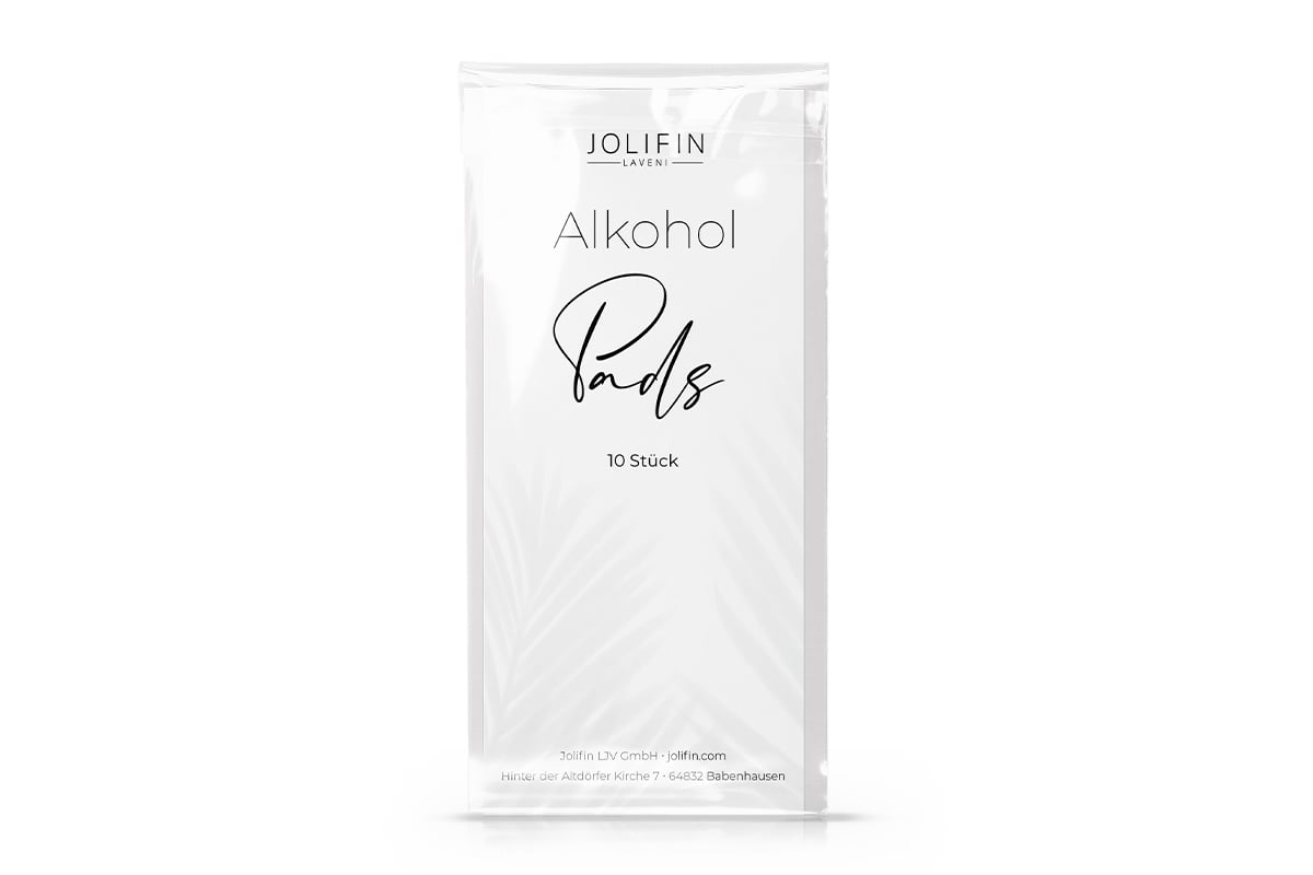 Jolifin LAVENI Alkoholpads - 10 Stück