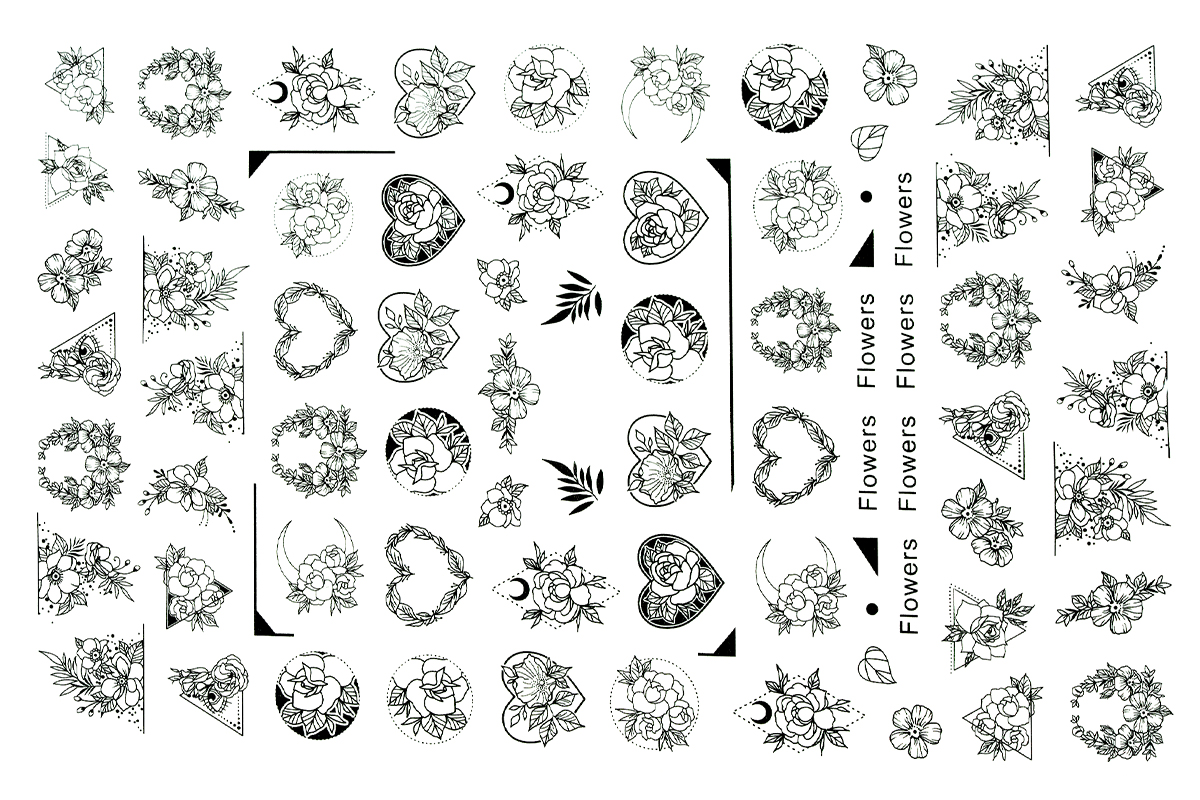 Jolifin LAVENI XL Sticker - Flowers No. 13
